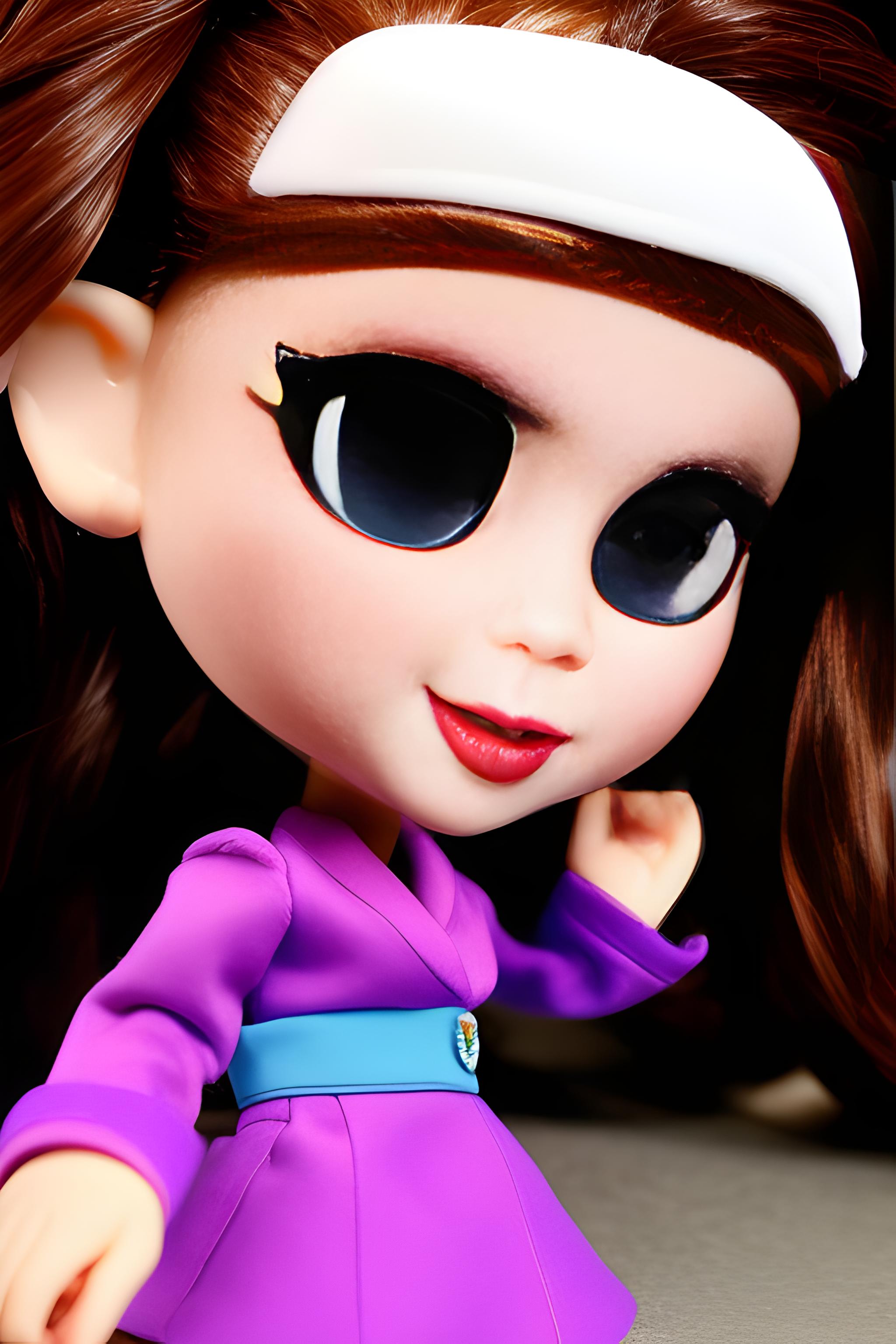Создай арт: 3D-кукла в стиле Bratz, из soft touch пластика.
Персонаж - во весь рост, повторяет внешность и аутфит с моего фото. Копируй каждую деталь: прическу, губы, глаза, черты и пропорции лица. Одежда - точь-в-точь, с акцентом на стиль и текстуры. Кукла лежит в пластиковом углублении, которое повторяет её силуэт. Создай коллекционную экшн-фигурку человека как дорогую игрушку в упаковке.
Стиль: максимально реалистичный, как дл рекламы или сториз (соотношение 9:16).
Имя Жанна- буквы впечатаны и выгравированы на коробке
Аксессуары внутри коробки:
Разложены рядом с куклой по своим местам в отдельных ячейках аксессуары, которы подходят мне по атмосфере и характеру